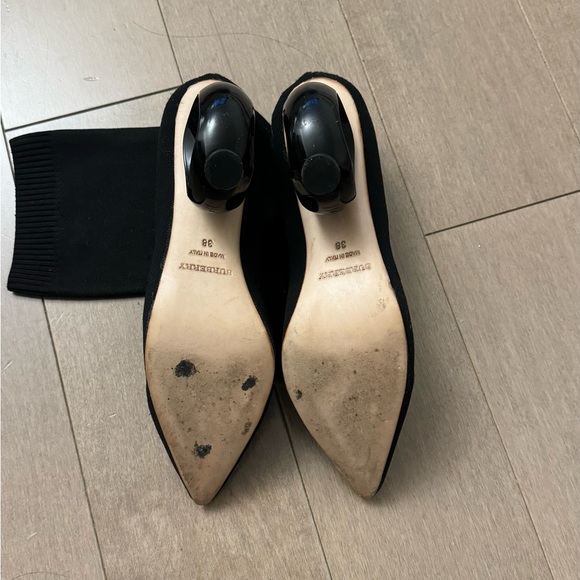 Kimberly boots, black knitted with circular cutout heels - Picture 6 of 6